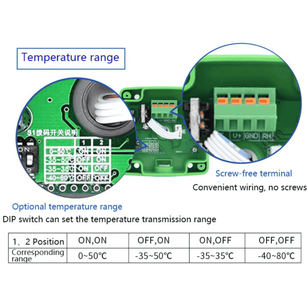 Duct Temperature Humidity Sensor