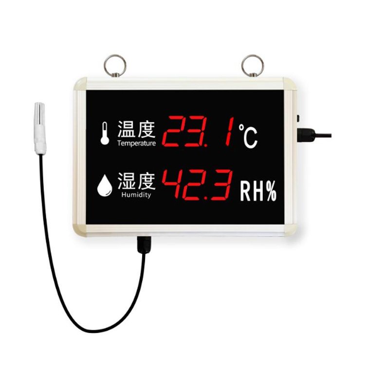 temperature-humidity-display -panel-with-external -probe-and-alarm- rs485-output