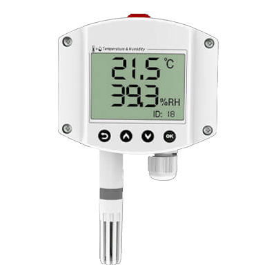 industrial-wall -mount-temperature -humidity-sensor- with-display