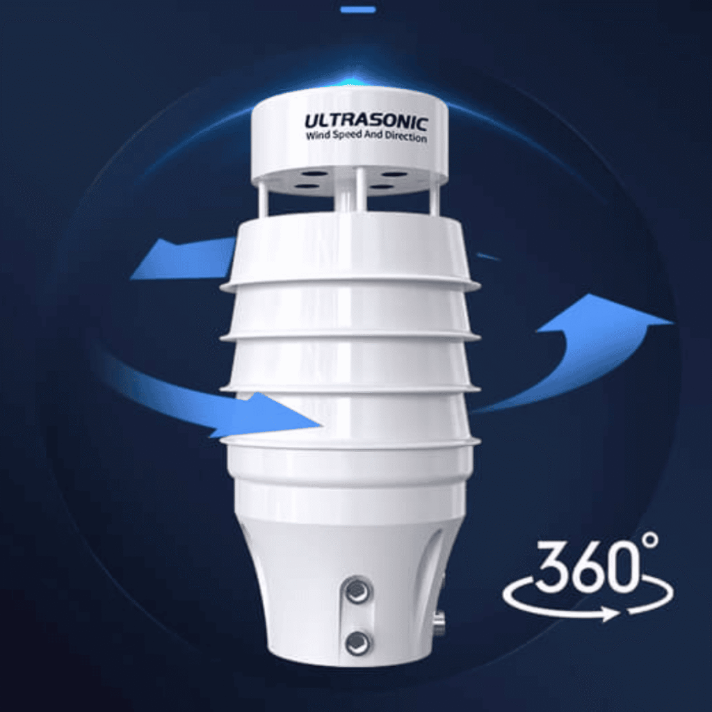 Ultrasonic Wind Speed Direction Sensor Anemometer High Range