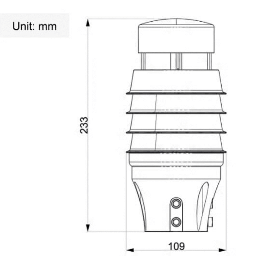 Ultrasonic Wind Speed Direction Sensor Anemometer High Range