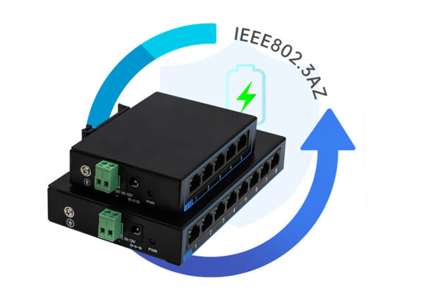 DIN Rail Mount Ethernet Switch 5 Port 1000M - Image 2
