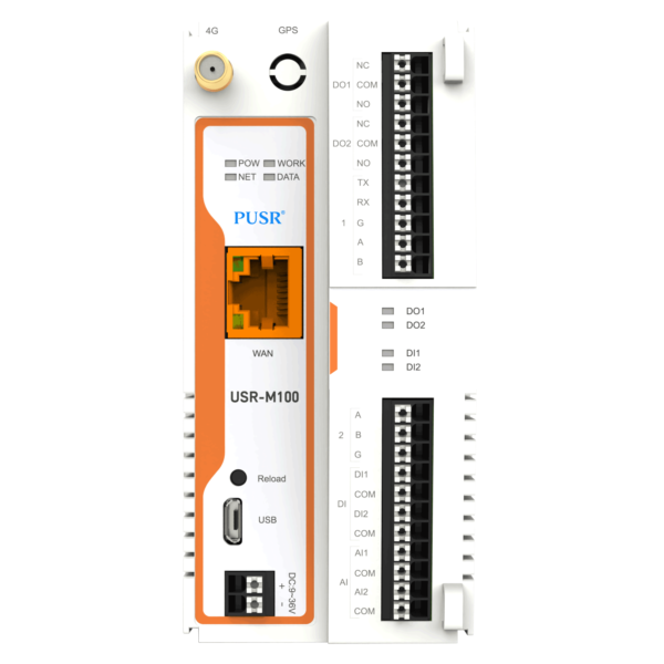 Serial Modbus to 4G Ethernet Gateway with Expandable IO option USR-M100 - Image 3