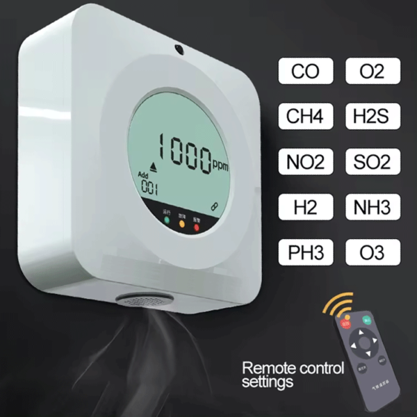Nitrogen Dioxide NO2 Gas Monitor with Remote 0-20ppm - Image 4