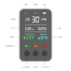 Mini Portable Air Quality Monitor for CO, Pressure, Altitude, Temperature, Humidity EPT06 - Image 6