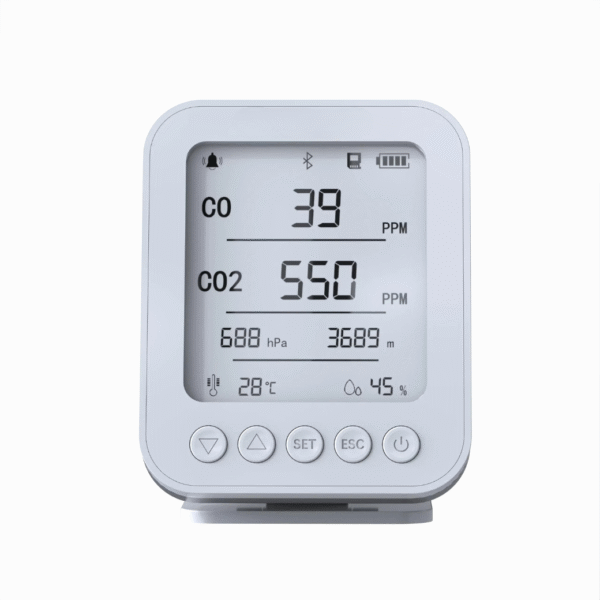 Portable CO CO2 and Ambient Monitor for Pressure, Altitude, Temperature, Humidity with Bluetooth EPT04 - Image 2