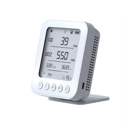 Portable CO CO2 and Ambient Monitor for Pressure, Altitude, Temperature, Humidity with Bluetooth EPT04