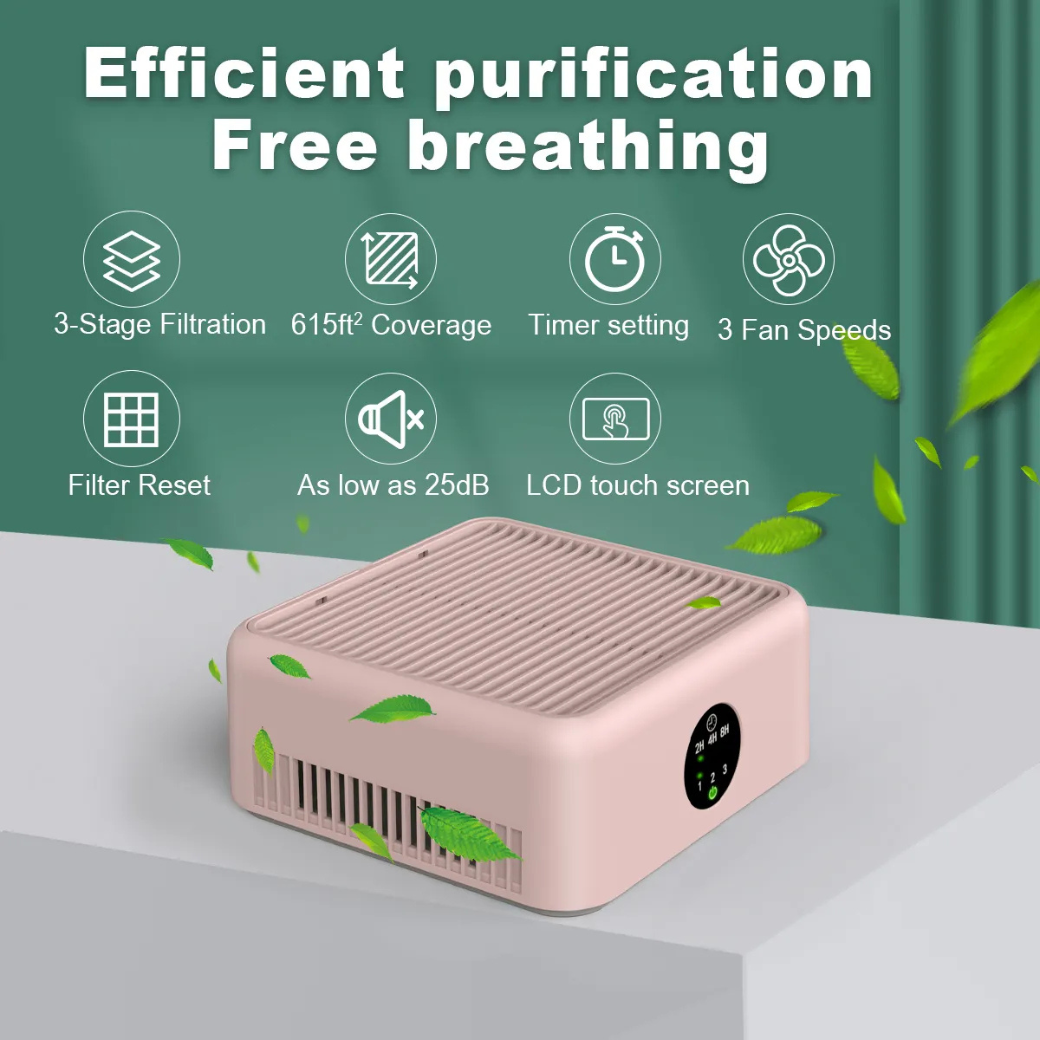 Desktop Air Purifier 3 Stage 3 Speeds Low Noise EPA33 - Image 5