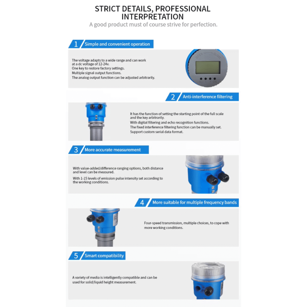 Ultrasonic Liquid Level Indicator Sensor 