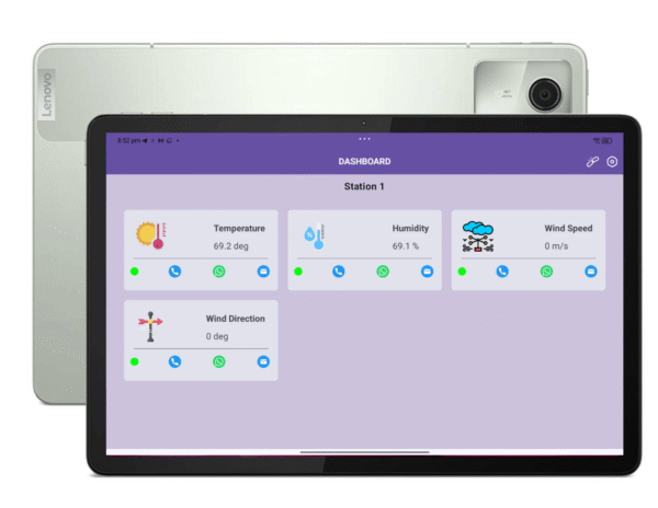 DashView - DashBoard App for Android Tab for Sensors Monitoring